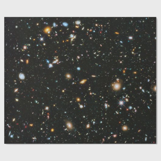 NASA Hubble Ultra Deep Field Galaxien Geschenkpapier (Flach)