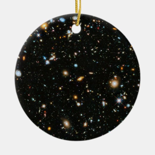 NASA Hubble Ultra Deep Field Galaxien Keramik Ornament (Vorne)