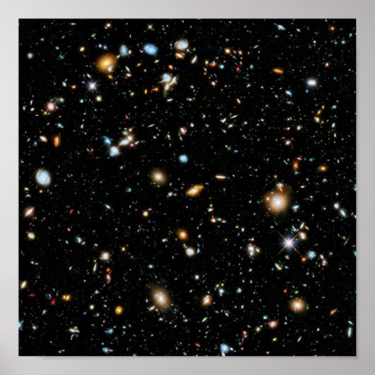 NASA Hubble Ultra Deep Field Galaxien Poster (Vorne)