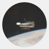 NASA Hubble Weltraumteleskop Runder Aufkleber (Vorderseite)