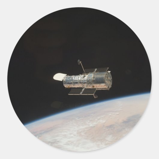 NASA Hubble Weltraumteleskop Runder Aufkleber (Vorderseite)