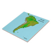 NASA-Image aus dem Weltraum, grünes Südamerika Fliese (Seite)