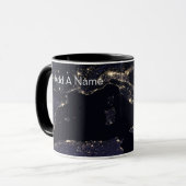 NASA-Image Italien in der Nacht Tasse (Vorderseite Links)
