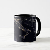 NASA-Image Italien in der Nacht Tasse (VorderseiteRechts)
