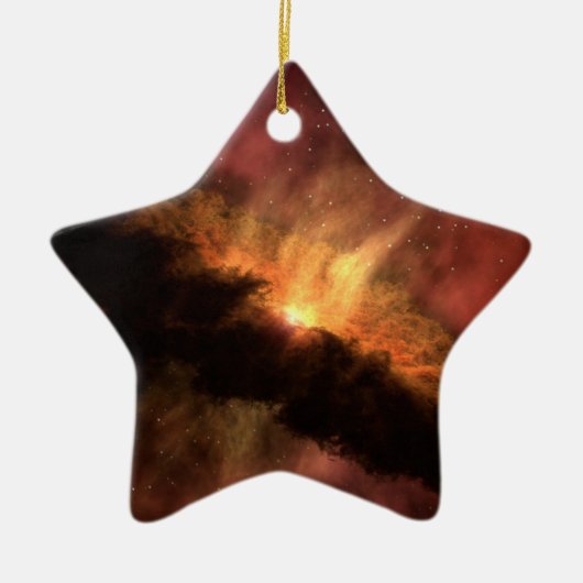 NASA Infrarot Planet Formscheibe Keramikornament (Vorne)