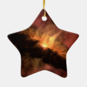NASA Infrarot Planet Formscheibe Keramikornament (Hinten)