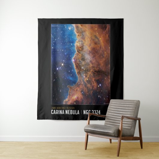 NASA James Webb Cosmic Cliffs Space Wandteppich (Beispiel)