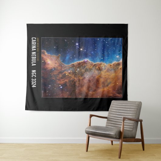 NASA James Webb Cosmic Cliffs Space Wandteppich (Beispiel (Horizontal))