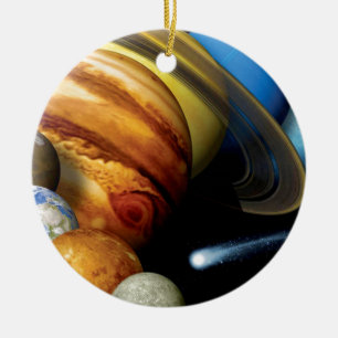 NASA JPL Montage der Planeten des Sonnensystems We Keramikornament