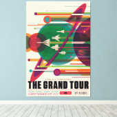NASA/JPLSs Retro Space Poster Leinwanddruck (Insitu (Holzboden))