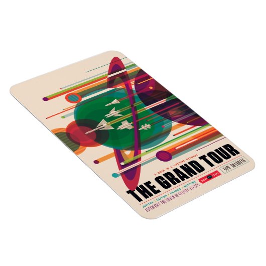 NASA/JPLSs Retro Space Poster Magnet (Rechte Seite)