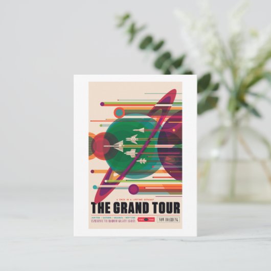 NASA/JPLSs Retro Space Poster Postkarte (Stehend Vorderseite)