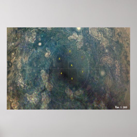 NASA / Juno / Jupiter / 3. November 2019 / Poster (Vorne)