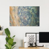 NASA / Juno / Jupiter / Sturmwolken / Poster (Heimbüro)