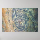 NASA / Juno / Jupiter / Sturmwolken / Poster (Vorne)