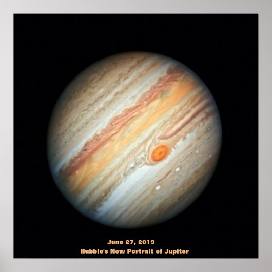 NASA / Jupiter / Hubbles neues Portrait des Jupite Poster (Vorne)
