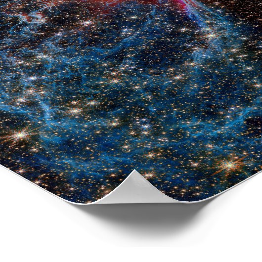 NASA JWST Red Spider Nebula Photo Poster (Ecke)