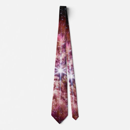 NASA JWST Wolf-Rayet Star WR 124 Neck Tie Krawatte (Vorderseite)
