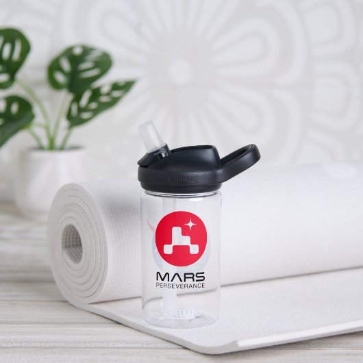 NASA Kids's Mars Persistance Rover Logo 14 oz Trinkflasche (Yoga (gedreht)