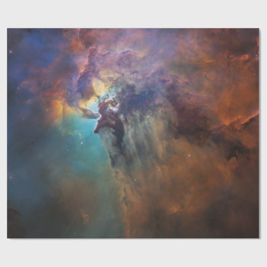 NASA Lagoon Nebula Hubble Telescope Space Geschenkpapier (Flach)