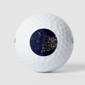 Nasa Lights aus Space USA Golfball (Vorderseite)