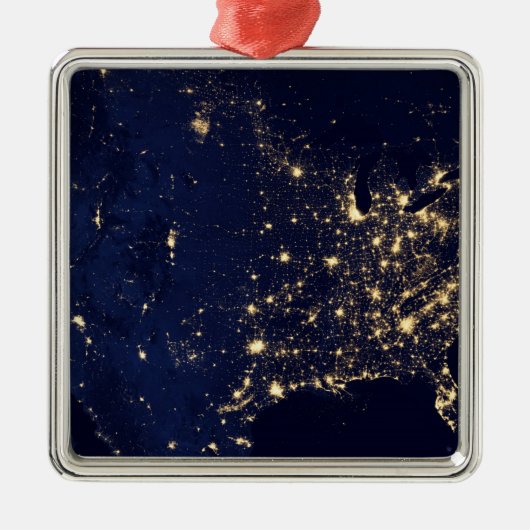Nasa Lights aus Space USA Ornament Aus Metall (Vorne)