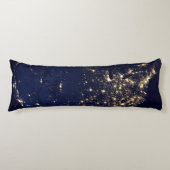 Nasa Lights aus Space USA Seitenschläferkissen (Vorderseite)