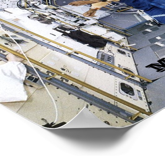 NASA Mae Jemison in Spacelab Poster (Ecke)