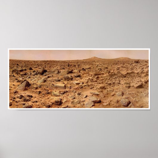 NASA-Mars Landschaft Zwillingsspitzen Poster (Vorne)
