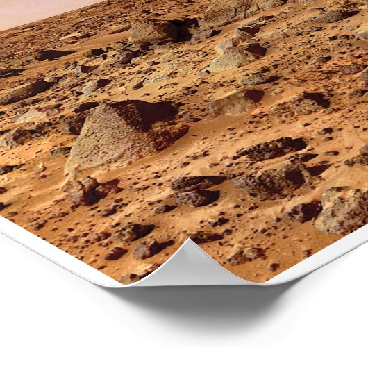 NASA-Mars Landschaft Zwillingsspitzen Poster (Ecke)