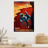NASA-Mars nehmen Poster auf - Gewollt Forscher (Küche)