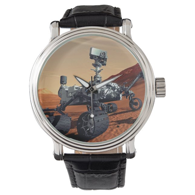 NASA-Mars Neugier Rover Artist Concept Armbanduhr (Vorderseite)
