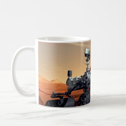 NASA-Mars Neugier Rover Artist Concept Tasse (Links)
