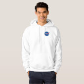 NASA-Mars - Rover-Logo-Rocket weiß Hoodie (Vorne ganz)