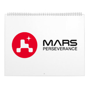 NASA-Mars - Rover-Logo-Rocket weiß Kalender