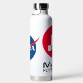 NASA-Mars - Rover-Logo-Rocket weiß Trinkflasche (Rechts)
