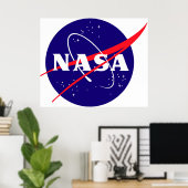 NASA Meatball-Logo Poster (Heimbüro)