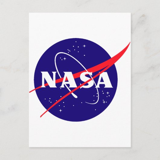 NASA Meatball-Logo Postkarte (Vorderseite)