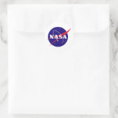 NASA Meatball-Logo Runder Aufkleber (Tasche)
