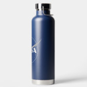 NASA One-Color Logo Night Sky Blue Insulated Trinkflasche (links)