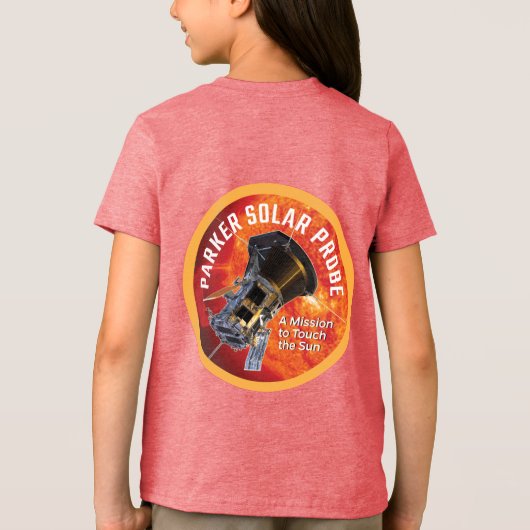 NASA Parker Solar Probe Sunburst Red Tri-Blend Shirt (Rückseite)