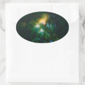 NASA Pleiades Ovaler Aufkleber (Tasche)