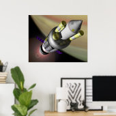 NASA-Projekt Orion Orbiter Poster (Heimbüro)