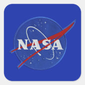 Nasa Quadratischer Aufkleber (Vorderseite)