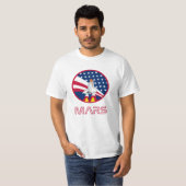 Nasa-Raketenschiff-Mars Weltraumreise Geschenk T-Shirt (Vorne ganz)