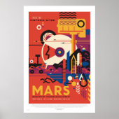 NASA - Reiseplakat für Retro-Mars Poster (Vorne)