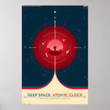 NASA Retro-Reiseposter - Tiefraum-Atomar