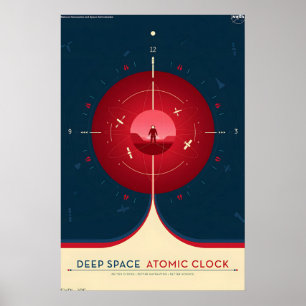 NASA Retro-Reiseposter - Tiefraum-Atomar Poster