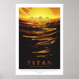 NASA - Retro-Titan-Tour-Reiseposter Poster