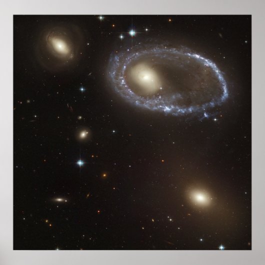 NASA - Ring Galaxy AM0644-741 Poster (Vorne)